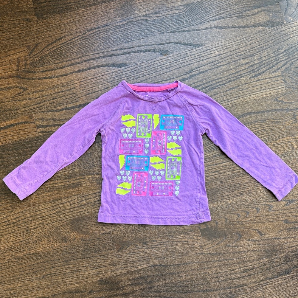 Circo Purple Long Sleeve Kids Tee with Graphic